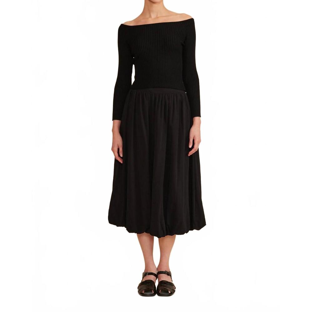NEW LUCY PARIS ots knit long sleeve top in black